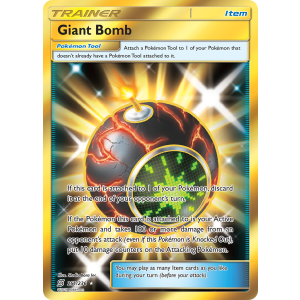 Rare Secret Giant Bomb 251/236 Pokemon TCG Sun & Moon Unified Minds