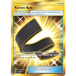 Rare Secret Karate Belt 252/236 Pokemon TCG Sun & Moon Unified Minds