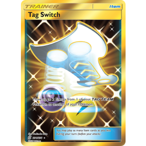 Rare Secret Tag Switch 254/236 Pokemon TCG Sun & Moon Unified Minds