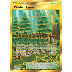 Rare Secret Viridian Forest 256/236 Pokemon TCG Sun & Moon Unified Minds