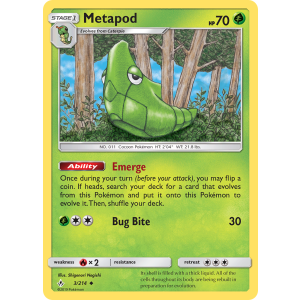 Metapod 3/214 Pokemon TCG Sun & Moon Unbroken Bonds