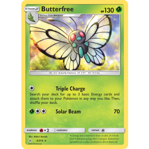 Butterfree 4/214 Pokemon TCG Sun & Moon Unbroken Bonds