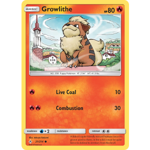 Growlithe 21/214 Pokemon TCG Sun & Moon Unbroken Bonds