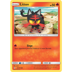 Litten 26/214 Pokemon TCG Sun & Moon Unbroken Bonds