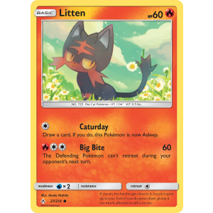 Litten 27/214 Pokemon TCG Sun & Moon Unbroken Bonds