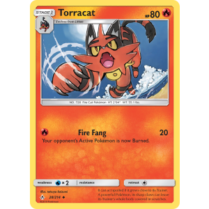 Torracat 28/214 Pokemon TCG Sun & Moon Unbroken Bonds