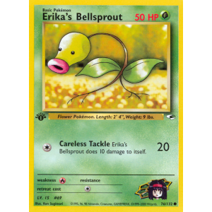 Erika's Bellsprout 76/132 Pokemon TCG Gym Gym Heroes