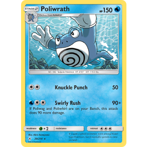 Poliwrath 39/214 Pokemon TCG Sun & Moon Unbroken Bonds