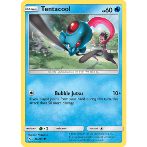 Tentacool 40/214 Pokemon TCG Sun & Moon Unbroken Bonds