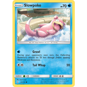 Slowpoke 42/214 Pokemon TCG Sun & Moon Unbroken Bonds