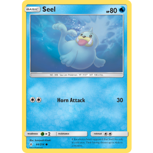 Seel 44/214 Pokemon TCG Sun & Moon Unbroken Bonds