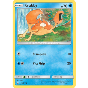 Krabby 46/214 Pokemon TCG Sun & Moon Unbroken Bonds