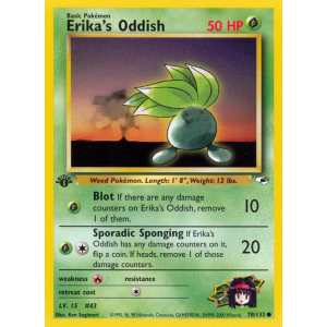 Erika's Oddish 78/132 Pokemon TCG Gym Gym Heroes