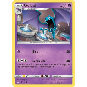 Golbat 65/214 Pokemon TCG Sun & Moon Unbroken Bonds