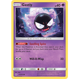 Gastly 67/214 Pokemon TCG Sun & Moon Unbroken Bonds