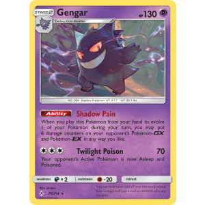 Gengar 70/214 Pokemon TCG Sun & Moon Unbroken Bonds