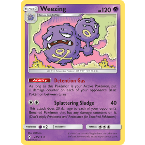 Weezing 74/214 Pokemon TCG Sun & Moon Unbroken Bonds