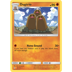 Dugtrio 86/214 Pokemon TCG Sun & Moon Unbroken Bonds