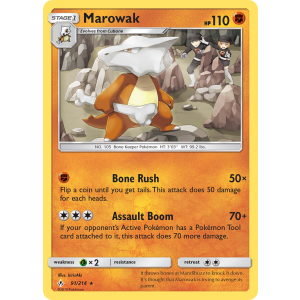 Marowak 91/214 Pokemon TCG Sun & Moon Unbroken Bonds