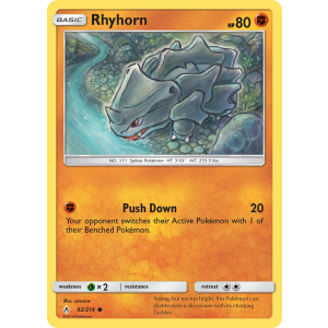 Rhyhorn 92/214 Pokemon TCG Sun & Moon Unbroken Bonds