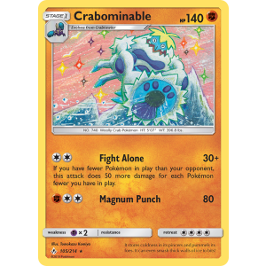 Crabominable 105/214 Pokemon TCG Sun & Moon Unbroken Bonds