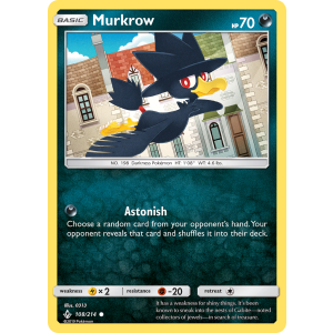 Murkrow 108/214 Pokemon TCG Sun & Moon Unbroken Bonds