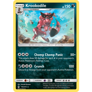 Krookodile 116/214 Pokemon TCG Sun & Moon Unbroken Bonds