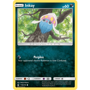 Inkay 118/214 Pokemon TCG Sun & Moon Unbroken Bonds