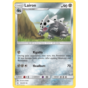 Lairon 124/214 Pokemon TCG Sun & Moon Unbroken Bonds