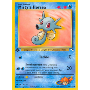 Misty's Horsea 86/132 Pokemon TCG Gym Gym Heroes