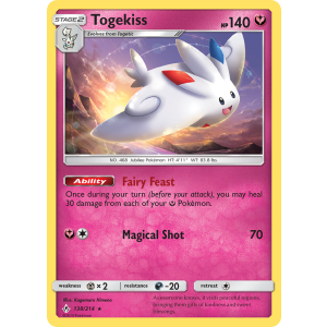 Rare Holo Togekiss 138/214 Pokemon TCG Sun & Moon Unbroken Bonds