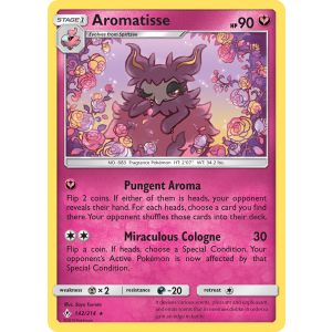 Aromatisse 142/214 Pokemon TCG Sun & Moon Unbroken Bonds