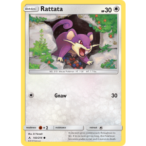 Rattata 143/214 Pokemon TCG Sun & Moon Unbroken Bonds