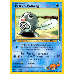 Misty's Poliwag 87/132 Pokemon TCG Gym Gym Heroes