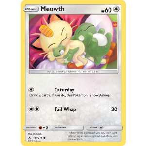 Meowth 147/214 Pokemon TCG Sun & Moon Unbroken Bonds