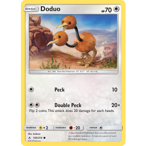 Doduo 150/214 Pokemon TCG Sun & Moon Unbroken Bonds