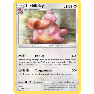 Lickilicky 153/214 Pokemon TCG Sun & Moon Unbroken Bonds