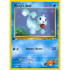 Misty's Seel 88/132 Pokemon TCG Gym Gym Heroes