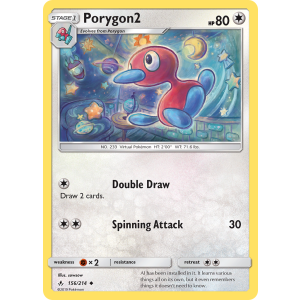 Porygon2 156/214 Pokemon TCG Sun & Moon Unbroken Bonds