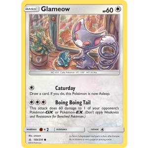 Glameow 159/214 Pokemon TCG Sun & Moon Unbroken Bonds