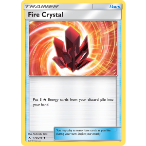 Fire Crystal 173/214 Pokemon TCG Sun & Moon Unbroken Bonds