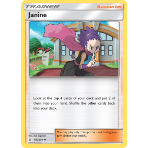 Janine 176/214 Pokemon TCG Sun & Moon Unbroken Bonds