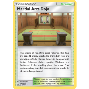 Martial Arts Dojo 179/214 Pokemon TCG Sun & Moon Unbroken Bonds