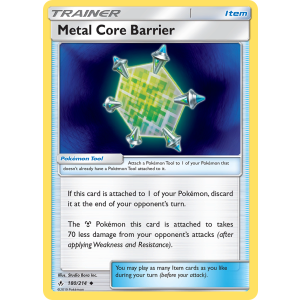 Metal Core Barrier 180/214 Pokemon TCG Sun & Moon Unbroken Bonds