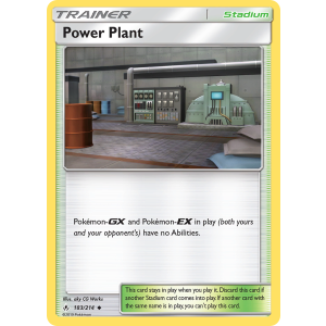 Power Plant 183/214 Pokemon TCG Sun & Moon Unbroken Bonds