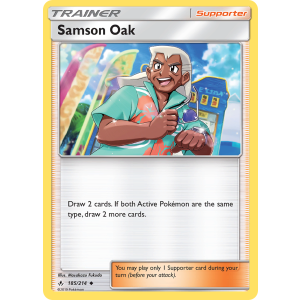 Samson Oak 185/214 Pokemon TCG Sun & Moon Unbroken Bonds