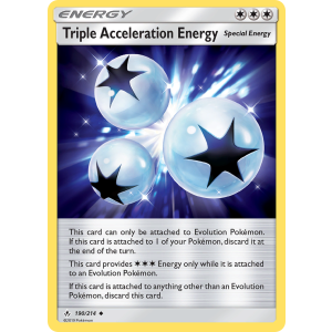 Triple Acceleration Energy 190/214 Pokemon TCG Sun & Moon Unbroken Bonds