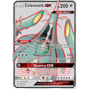 Rare Ultra Celesteela-GX 208/214 Pokemon TCG Sun & Moon Unbroken Bonds