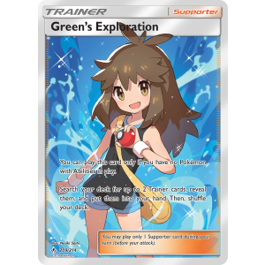 Rare Ultra Green's Exploration 209/214 Pokemon TCG Sun & Moon Unbroken Bonds