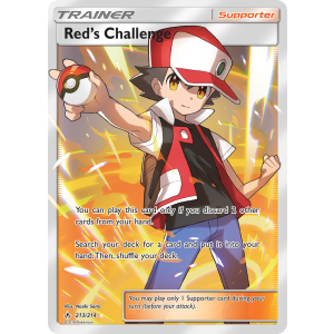 Rare Ultra Red's Challenge 213/214 Pokemon TCG Sun & Moon Unbroken Bonds